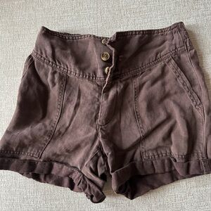 Aerie Chocolate Brown Women's Cargo Shorts